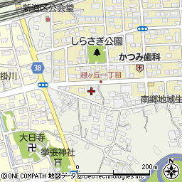 静岡県掛川市上張422周辺の地図