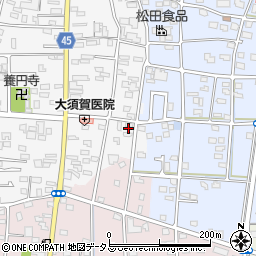 静岡県浜松市中央区笠井町76周辺の地図