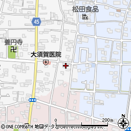静岡県浜松市中央区笠井町74周辺の地図