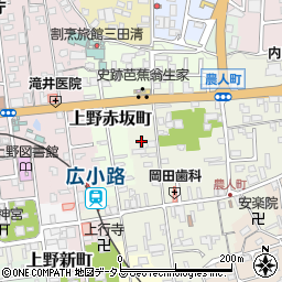 三重県伊賀市上野農人町412-8周辺の地図