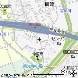 静岡県掛川市岡津401周辺の地図