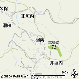 京都府相楽郡笠置町切山堂阪周辺の地図