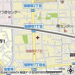 兵庫県伊丹市御願塚5丁目6周辺の地図