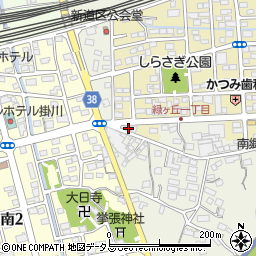 静岡県掛川市上張443周辺の地図