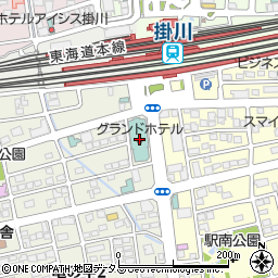 掛川グランドホテル周辺の地図