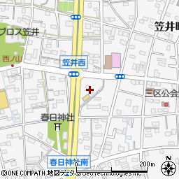 静岡県浜松市中央区笠井町951周辺の地図