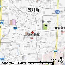 静岡県浜松市中央区笠井町904周辺の地図