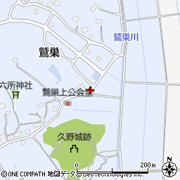 静岡県袋井市鷲巣1266周辺の地図