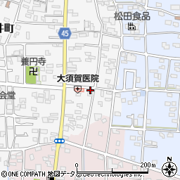 静岡県浜松市中央区笠井町71周辺の地図