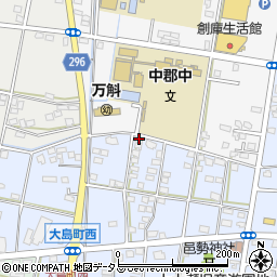 静岡県浜松市中央区大島町1360周辺の地図