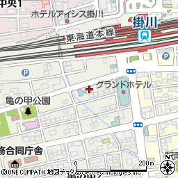 日本電波掛川研究所周辺の地図