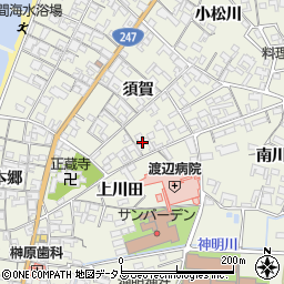 愛知県知多郡美浜町野間須賀30周辺の地図