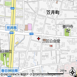 静岡県浜松市中央区笠井町872周辺の地図