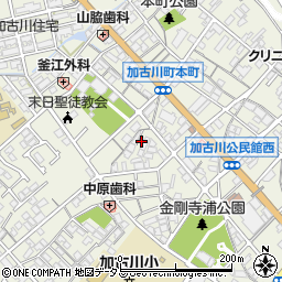 兵庫県加古川市加古川町本町52周辺の地図