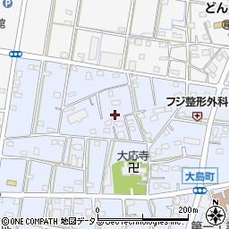 静岡県浜松市中央区大島町1100周辺の地図