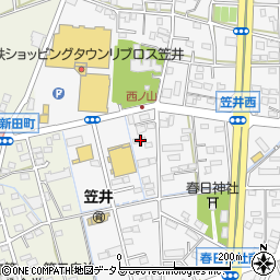 静岡県浜松市中央区笠井町1252周辺の地図