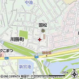 大阪府寝屋川市川勝町周辺の地図