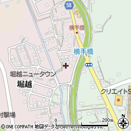 静岡県袋井市堀越1733周辺の地図