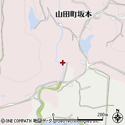 兵庫県神戸市北区山田町坂本（下垣内）周辺の地図