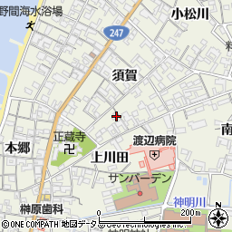 愛知県知多郡美浜町野間須賀57周辺の地図