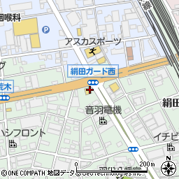 デニーズ豊橋花田店周辺の地図