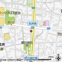 静岡県浜松市中央区笠井町953周辺の地図