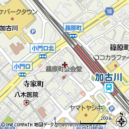 兵庫県加古川市加古川町篠原町77周辺の地図