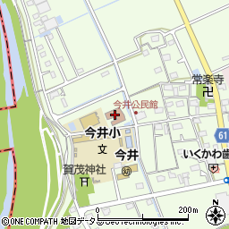 袋井市今井コミュニティセンター周辺の地図