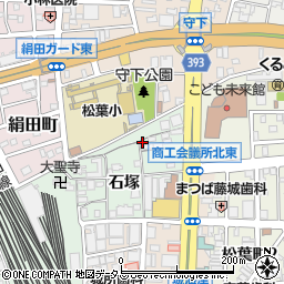 愛知県豊橋市花田町石塚52周辺の地図