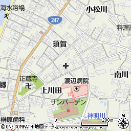 愛知県知多郡美浜町野間須賀29周辺の地図
