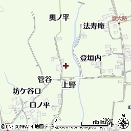 京都府木津川市加茂町例幣上野周辺の地図