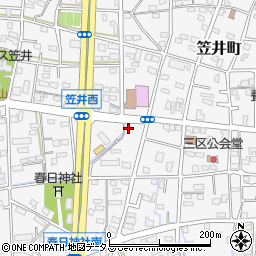 静岡県浜松市中央区笠井町938周辺の地図