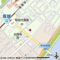 吉田組坂越資材センター周辺の地図