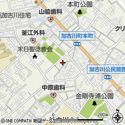 兵庫県加古川市加古川町本町35周辺の地図