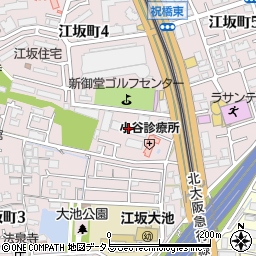 コープ野村江坂台周辺の地図