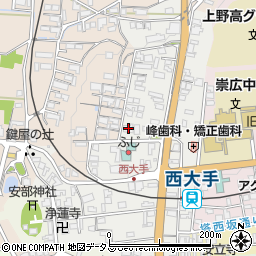 三重県伊賀市上野西大手町3686周辺の地図