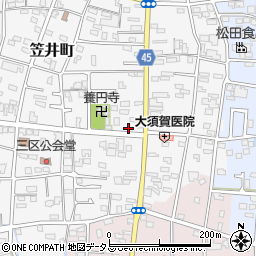 静岡県浜松市中央区笠井町294周辺の地図