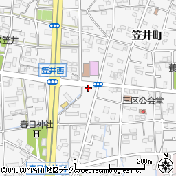 静岡県浜松市中央区笠井町937周辺の地図