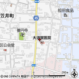 静岡県浜松市中央区笠井町105周辺の地図