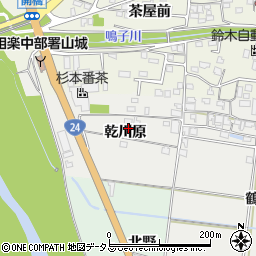 京都府木津川市山城町北河原乾川原34周辺の地図