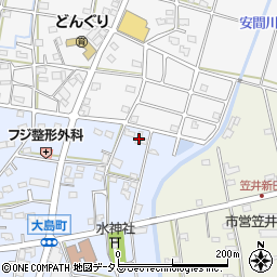 静岡県浜松市中央区大島町8周辺の地図