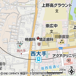 三重県伊賀市上野西大手町3603周辺の地図