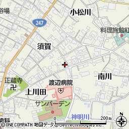 愛知県知多郡美浜町野間須賀26周辺の地図