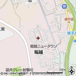 静岡県袋井市堀越1672周辺の地図