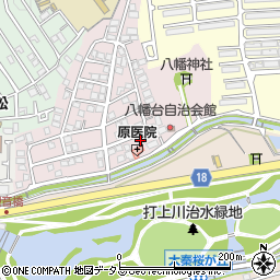 大阪府寝屋川市八幡台11-33周辺の地図