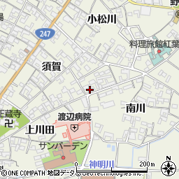 愛知県知多郡美浜町野間須賀12周辺の地図