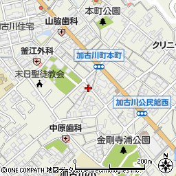 兵庫県加古川市加古川町本町34周辺の地図