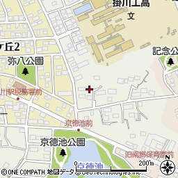 静岡県掛川市上張16周辺の地図