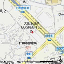 大阪トヨタＬＯＧＩ＆Ｂ−ＴＥＣ株式会社周辺の地図