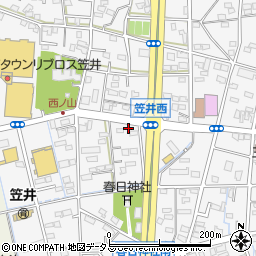 静岡県浜松市中央区笠井町1225周辺の地図